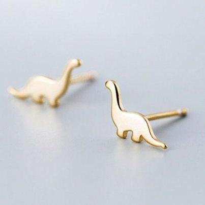 Fashion Dainty Small Dinosaurs Studs Earring,925..