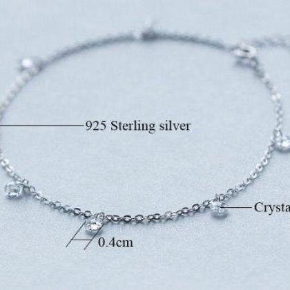 Beautifulsimple Layer Bead Female Anklet,925..