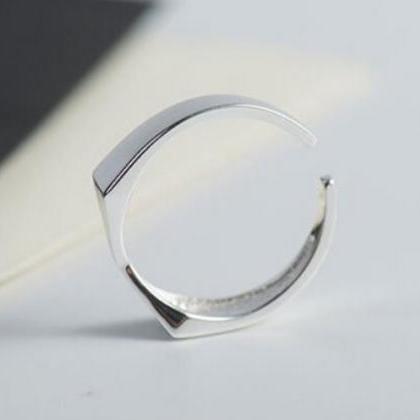 Classic X Shape Design Creative Ring,925 Sterling..