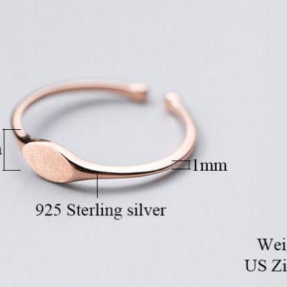 925 Sterling Silver Ring,rose Gold Finger..
