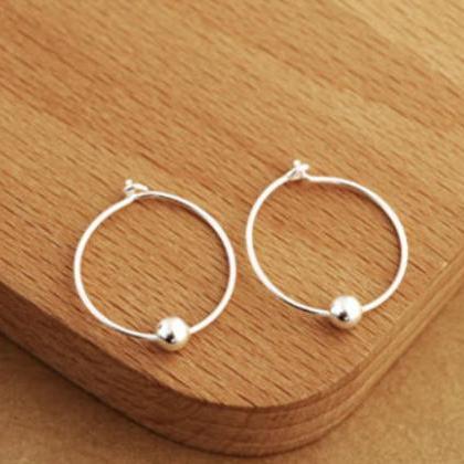 Simple Style Circle Studs Earring, Gold Studs..