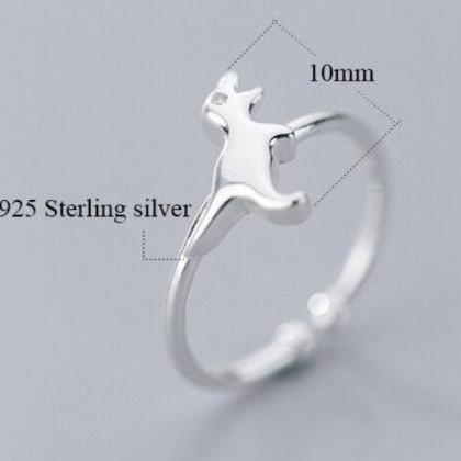 Dinosaur Silver Ring, 925 Sterling ..
