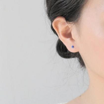 Simple Round Studs Earring Imitation Opal..