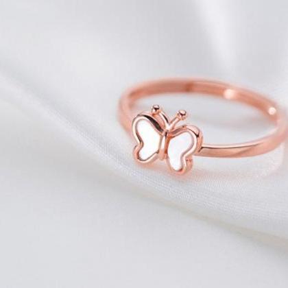 Butterfly Beautiful Ring, 925 Sterling Silver..