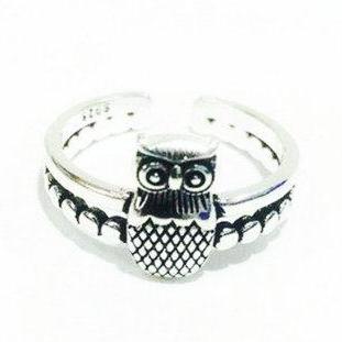 Fashion Owl Gift Open Charm Sterling Silver..