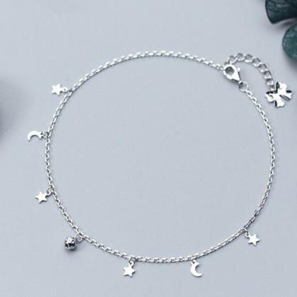 Silver Anklet For Girl & Womens, 92..