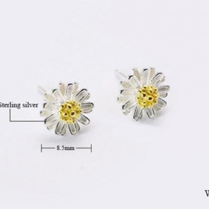 Flower Studs For Girl, Earring, 925 Sterling..