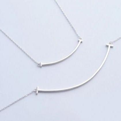 Initial Necklace, 925 Sterling Silver Necklace,..