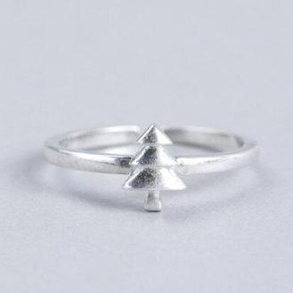 Christmases Tree Ring, 925 Sterling Silver Ring,..
