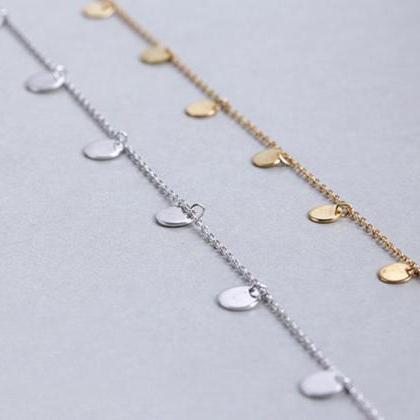 Initial Necklace, 925 Sterling Silver Necklace,..