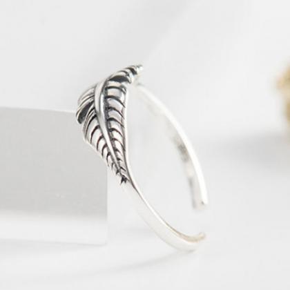 Fashion Cute Feather Open Ring,dainty Ring,..