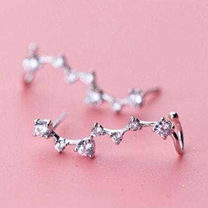 Simple Seven Star Constellation Earring, 925..
