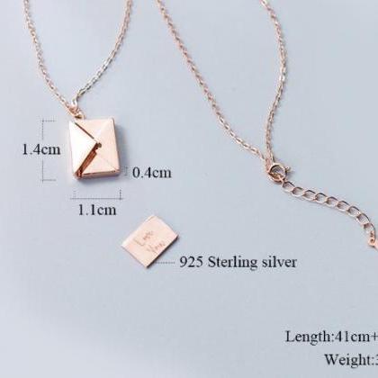 Envelop Lover Letter Necklace, Gift For Girlfriend..