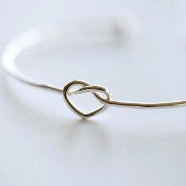 Fashion Heart Shaped Sweet Charm Bracelet.925..