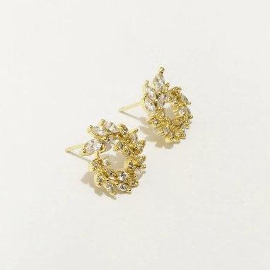 Cute Romantic Round Women Jewelry Earring,925..