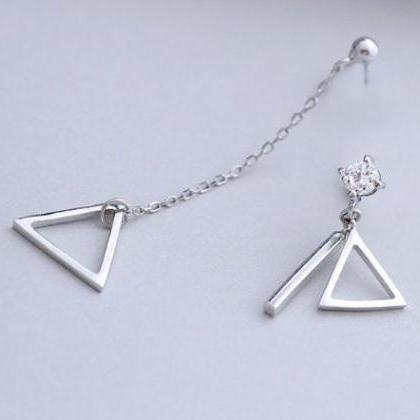 Hollow Triangle Asymmetric Micro-set Long..