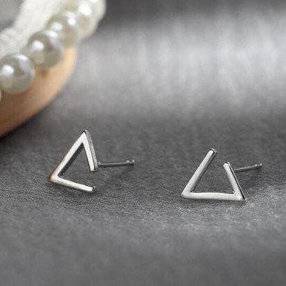 Personality Geometric Triangle Simple Earring,925..