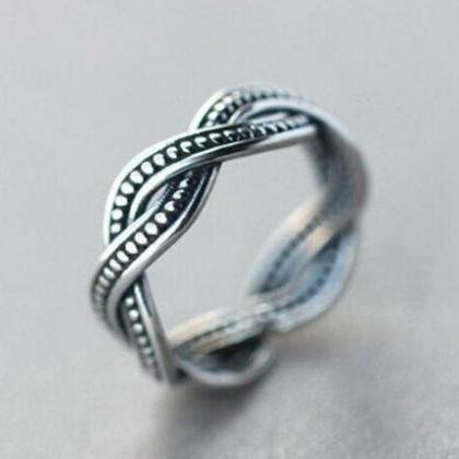 Creative Old Retro Women Ring,925 Sterling Silver..
