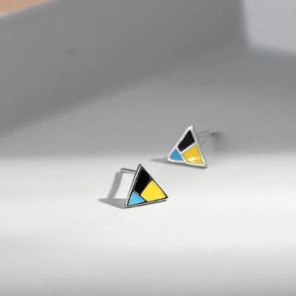 New Fashion Small Colorful Triangle..