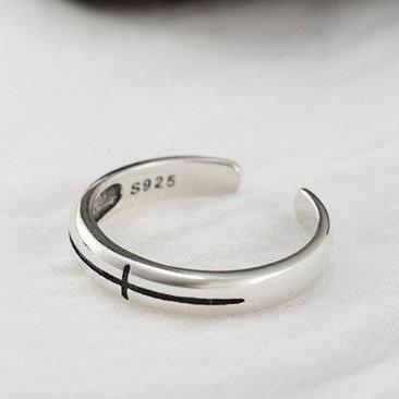Religious Cross Elegance Ring, 925 ..