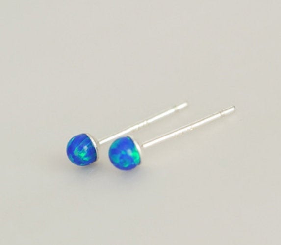 Simple Round Studs Earring Imitation Opal Earring,925 Sterling Silver,minimalist Earring,boho Earring,tiny Earring,dainty Ring,gift For Her,