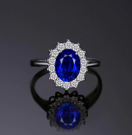 Dynamic Blue Zircon Elegant Wedding Ring,925 Sterling Silver,adjustable Ring,dainty Ring,gift For Her,minimalist Ring,boho Ring