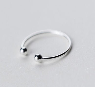 Hot Sale New Fashion Double Bead Ball Open Charm Ring,Engagement Ring,Dainty Ring,Gift for her,Minimalist Ring,Boho Ring,Wedding Ring.