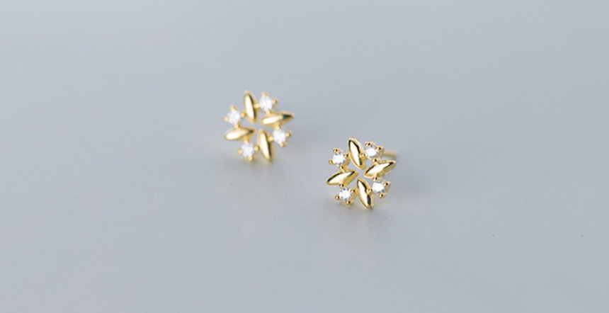 Studs For Girl, Gold Earrings , 925 Sterling Silver, Minimalist Earring, Boho Earring, Tiny Earring, Dainty Ring, Gift For Her, Jewellery.