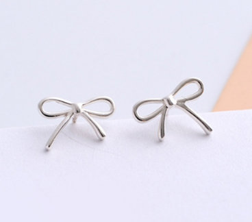 Cute Bow Tie Girlfriend Gift Earring,925 Sterling Silver,minimalist Earring,boho Earring,tiny Earring,gift For Her,jewellery