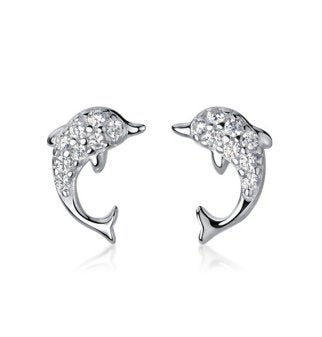 Cute Dolphin Studs Girlfriend Gift Earring,925 Sterling Silver,minimalist Earring,boho Earring,tiny Earring,gift For Her,jewellery
