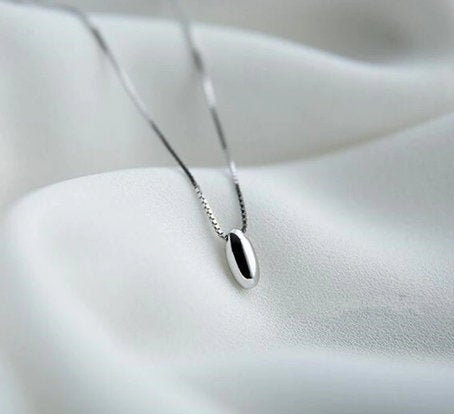 Fashion Cute Romantic Water Drop Girlfriend Necklace,925 Sterling Silver,minimalist Necklace,boho Necklace,gift For Her,bridesmaids Gift