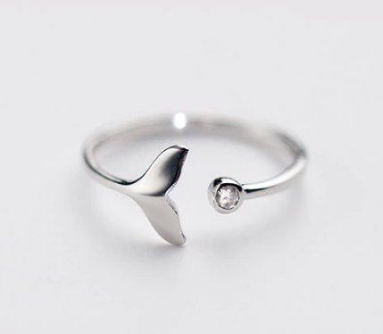 Hot Sale New Fashion Whale Fishtail Micro inlaid Ring,Engagement Ring,Dainty Ring, Gift for her, Minimalist Ring, Boho Ring, Wedding Ring.
