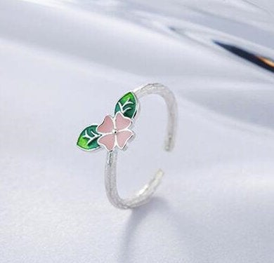 Fashion Four Leaf Clover Temperament Ring ,engagement Ring,dainty Ring,gift For Her, Minimalist Ring, Boho Ring,wedding Ring.