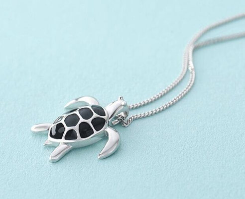 Hot Sale New Animal Pendant Cute Turtle Necklace, 925 Sterling Silver,Minimalist Necklace,Boho Necklace,Gift for her, Bridesmaids Jewellery.