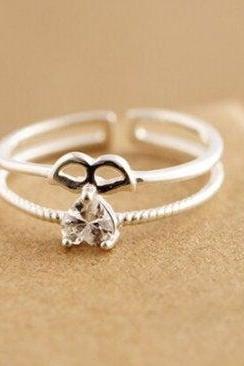 Fashion Wedding Cz Mask Open Ring,925 Sterling Silver Ring,adjustable Ring,minimalist Ring Boho Ring, Wedding Gift