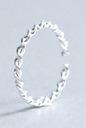 Circle Tiny Twisted Rope Ring,925 Sterling Silver Ring,Adjustable ring,Delicate ring, Dainty Ring, Gift for her, Minimalist Ring, Boho Ring.