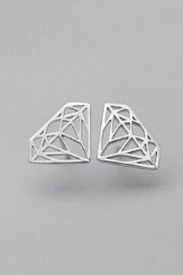 Hot Cute Romantic Simple Diamond Geometric Earring,925 Sterling Silver,Minimalist Earring, Boho Earring,Tiny Earring,Gift For her,Jewellery.