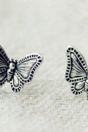 Cute Small Butterfly Silver Earring, Brides Gift ,925 Sterling Silver,Minimalist Earring, Boho Earring,Tiny Earring,Gift For her, Jewellery.