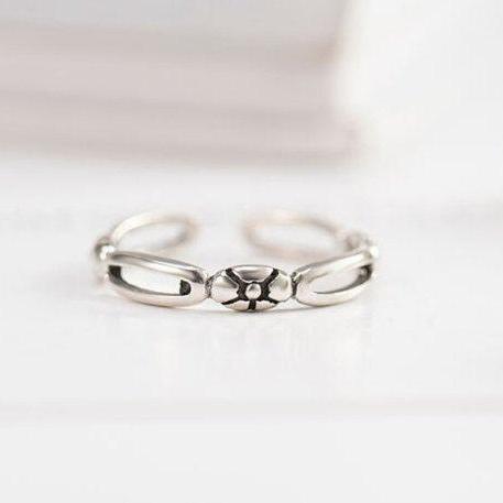 Lotus Leaf Smooth Flower Ring 925 Sterling Silver Ring,Engagement Ring,Adjustable ring,Dainty ring, Gift for her, Minimalist Ring, Boho Ring